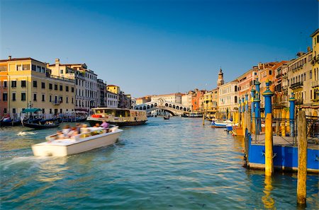 Rialto Bridge over Grand Canal, Venice, UNESCO World Heritage Site, Veneto, Italy, Europe Stock Photo - Rights-Managed, Code: 841-05847357