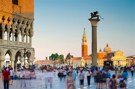 St. Mark's Square (Piazza San Marco), Piazzetta di San Marco and Palazzo Ducale (Doge's Palace), Venice, UNESCO World Heritage Site, Veneto, Italy, Europe Foto de stock - Con derechos protegidos, Código: 841-05847360