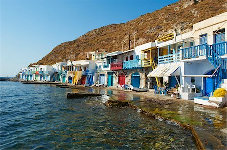 Old fishing village of Klima, Milos, Cyclades Islands, Greek Islands, Aegean Sea, Greece, Europe Foto de stock - Con derechos protegidos, Código: 841-05847499