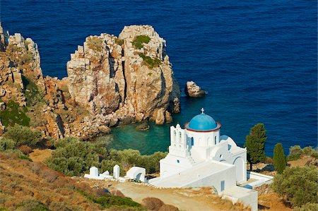 dome - Panagia Poulati, monastery, Sifnos, Cyclades Islands, Greek Islands, Aegean Sea, Greece, Europe Stock Photo - Rights-Managed, Code: 841-05847511