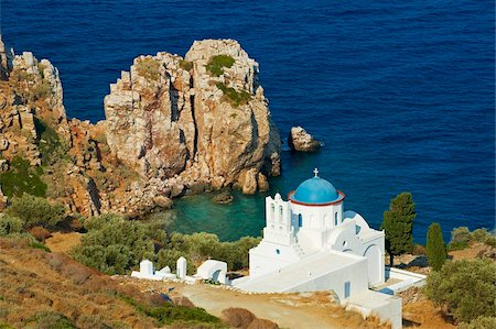 Panagia Poulati, monastery, Sifnos, Cyclades Islands, Greek Islands, Aegean Sea, Greece, Europe Foto de stock - Con derechos protegidos, Código: 841-05847511