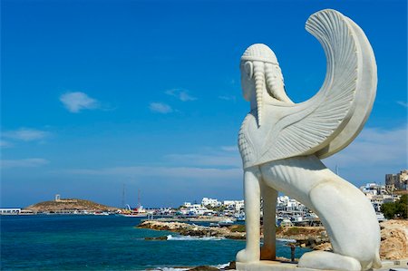 La Chora (Hora), avec le temple d'Apollon dans le fond, Naxos, Cyclades îles, îles grecques, mer Égée, en Grèce, Europe Photographie de stock - Rights-Managed, Code: 841-05847542