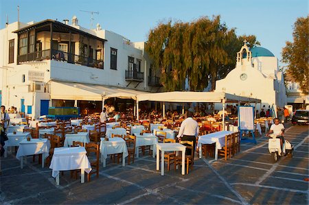 europe coffee shop - Little Venice, Alefkandra district, The Chora (Hora), Mykonos, Cyclades Islands, Greek Islands, Aegean Sea, Greece, Europe Stock Photo - Rights-Managed, Code: 841-05847559