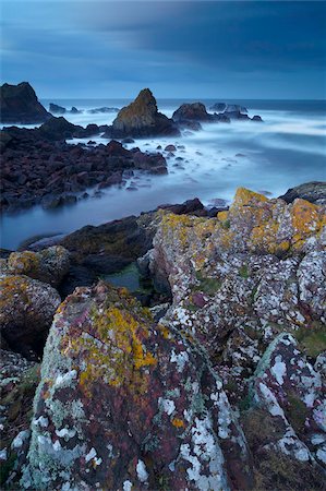 simsearch:841-03870034,k - Twilight on a stormy evening at St. Abb's Head Nature Reserve, Berwickshire, Scotland, United Kingdom, Europe Stock Photo - Rights-Managed, Code: 841-05847609