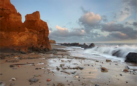 The heavily sea eroded coastline at Happisburgh, Norfolk, England, United Kingdom, Europe Stock Photo - Rights-Managed, Code: 841-05847616