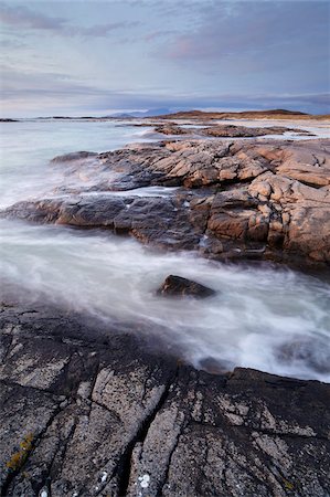 simsearch:841-05848777,k - A beautiful evening on the Ardnarmurchan peninsula with views out to the small isles from Sanna Bay, Argyll, Scotland, United Kingdom, Europe Foto de stock - Con derechos protegidos, Código: 841-05847625