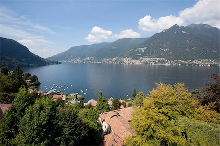 View of Lake Como, Lombardy, Italian Lakes, Italy, Europe Foto de stock - Con derechos protegidos, Código: 841-05847826