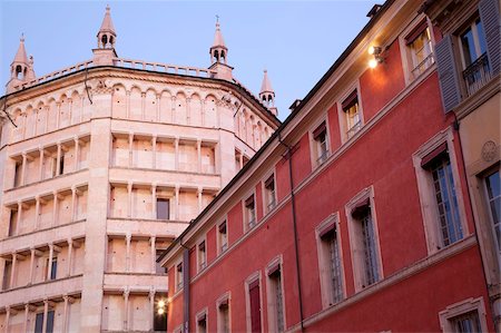 elaborate - Architecture and Baptistry, Parma, Emilia Romagna, Italy, Europe Stock Photo - Rights-Managed, Code: 841-05847922