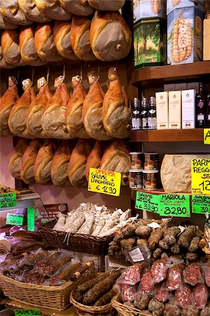 delikatessengeschäft - Metzger Shop, Parma, Emilia-Romagna, Italien, Europa Stockbilder - Lizenzpflichtiges, Bildnummer: 841-05847934