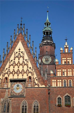 simsearch:841-05960772,k - Hôtel de ville, Old Town, Wroclaw, Silésie, Pologne, Europe Photographie de stock - Rights-Managed, Code: 841-05847981