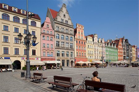 Place du marché, Old Town, Wroclaw, Silésie, Pologne, Europe Photographie de stock - Rights-Managed, Code: 841-05848004