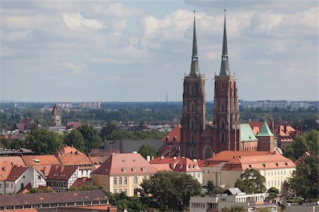 simsearch:841-06805713,k - Cathedral view from Marii Magdaleny Church, Wroclaw, Silesia, Poland, Europe Stock Photo - Rights-Managed, Code: 841-05848018