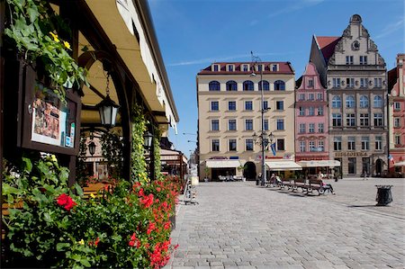 Market Square and restaurant, Old Town, Wroclaw, Silesia, Poland, Europe Stock Photo - Rights-Managed, Code: 841-05848079