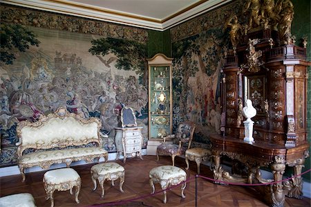 foot rest - Interior, Rosenborg Castle, Copenhagen, Denmark, Scandinavia, Europe Stock Photo - Rights-Managed, Code: 841-05848149