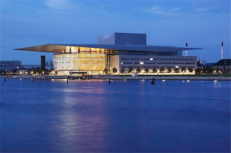 The Opera House at dusk, Copenhagen, Denmark, Scandinavia, Europe Stock Photo - Rights-Managed, Code: 841-05848244