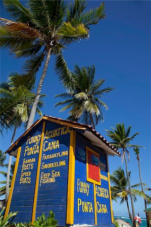 Watersports Hut, Bavaro Beach, Punta Cana, Dominican Republic, West Indies, Caribbean, Central America Foto de stock - Con derechos protegidos, Código: 841-05848375