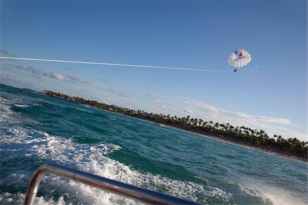 simsearch:841-05848402,k - Paragliding, Bavaro Beach, Punta Cana, Dominican Republic, West Indies, Caribbean, Central America Stock Photo - Rights-Managed, Code: 841-05848404