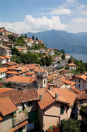 Village au bord du lac, lac de Côme, Lombardie, lacs italiens, Italie, Europe Photographie de stock - Rights-Managed, Code: 841-05848409