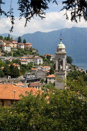 Village au bord du lac, lac de Côme, Lombardie, lacs italiens, Italie, Europe Photographie de stock - Rights-Managed, Code: 841-05848413