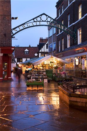 Newgate Markt, York, Yorkshire, England, Vereinigtes Königreich, Europa Stockbilder - Lizenzpflichtiges, Bildnummer: 841-05848477