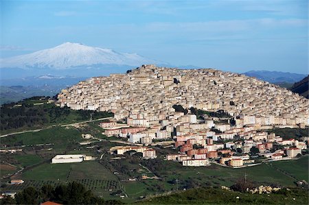 simsearch:841-05848650,k - View over Gangi and Mount Etna, Gangi, Sicily, Italy, Europe Foto de stock - Con derechos protegidos, Código: 841-05848581