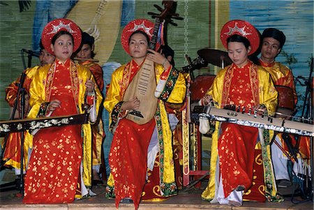 Musiciens vietnamiens traditionnels, Vietnam, Indochine, Asie du sud-est, Asie Photographie de stock - Rights-Managed, Code: 841-05848689