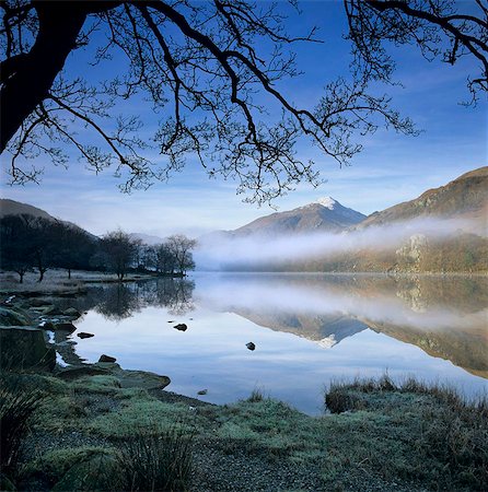 snowdonia national park - Mist over Llyn Gwynant and Snowdon, Snowdonia National Park, Conwy, Wales, United Kingdom, Europe Stock Photo - Rights-Managed, Code: 841-05848721