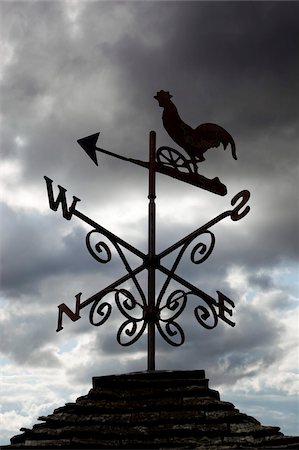 Weather vane, United Kingdom, Europe Fotografie stock - Rights-Managed, Codice: 841-05848735