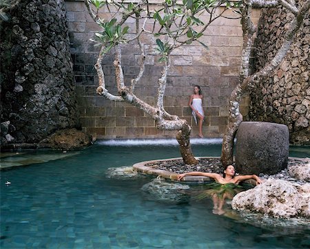 Spa pool at The Four Seasons Resort, Jimbaran, Bali, Indonesia, Southeast Asia, Asia Foto de stock - Con derechos protegidos, Código: 841-05959665
