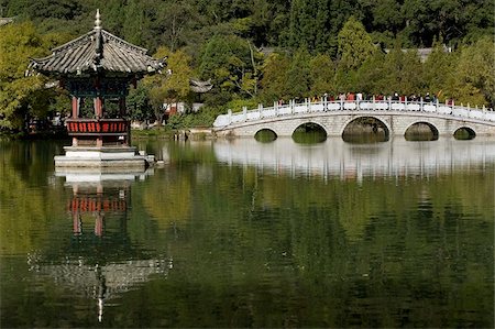Black Dragon piscine parc, Lijiang, Yunnan, Chine, Asie Photographie de stock - Rights-Managed, Code: 841-05959722