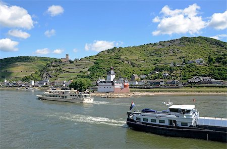 Gutenfels Castle, Pfalzgrafenstein Castle, Kaub, Rhine Valley, Rhineland-Palatinate, Germany, Europe Stock Photo - Rights-Managed, Code: 841-05959917