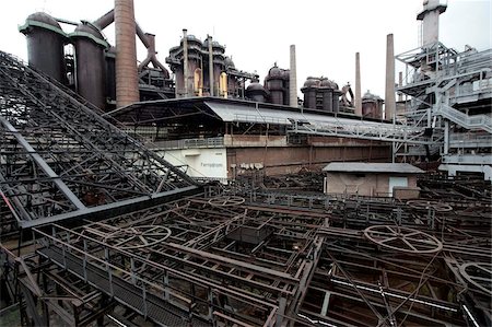 Volklingen Ironworks, UNESCO World Heritage Site, Volklingen, Saarland, Germany, Europe Foto de stock - Direito Controlado, Número: 841-05959970