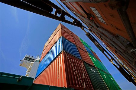 ship container to europe - Container ship, Baltic Sea, Sweden, Scandinavia, Europe Stock Photo - Rights-Managed, Code: 841-05959994