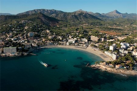 Playa de Peguera, Mallorca, Balearic Islands, Spain, Mediterranean, Europe Foto de stock - Con derechos protegidos, Código: 841-05960021