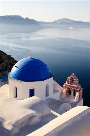 santorini blue - Oia, Santorini, Cyclades Islands, Greek Islands, Greece, Europe Stock Photo - Rights-Managed, Code: 841-05960038