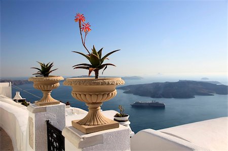 Firostefani, Santorin, Îles Cyclades, îles grecques, Grèce, Europe Photographie de stock - Rights-Managed, Code: 841-05960032