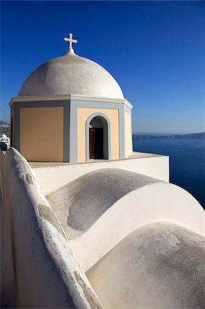 Fira, Santorini, Iles Cyclades, îles grecques, Grèce, Europe Photographie de stock - Rights-Managed, Code: 841-05960033