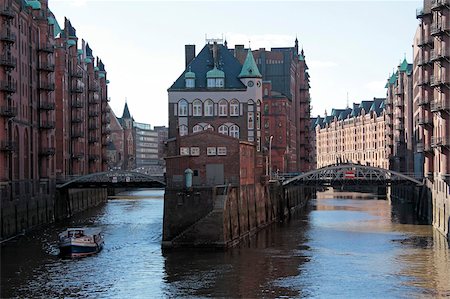 Warehouse district at Poggenmuhle, Hamburg, Germany, Europe Stock Photo - Rights-Managed, Code: 841-05960121