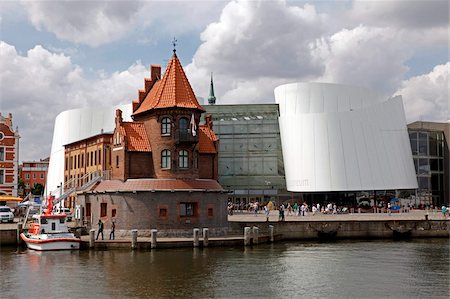 Stralsund, Ozeaneum, vieille ville, Mecklembourg-Poméranie occidentale, Allemagne, Europe Photographie de stock - Rights-Managed, Code: 841-05960175