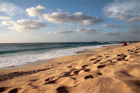 santa maria - Santa Maria, Island Sal, Cape Verde Islands, Atlantic Ocean, Africa Foto de stock - Con derechos protegidos, Código: 841-05960226