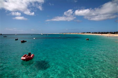 Santa Maria, île de Sal, Cap-vert, l'océan Atlantique, Afrique Photographie de stock - Rights-Managed, Code: 841-05960231