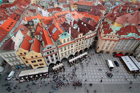 prague square - Vieille ville, patrimoine mondial UNESCO, Prague, République tchèque, Europe Photographie de stock - Rights-Managed, Code: 841-05960241