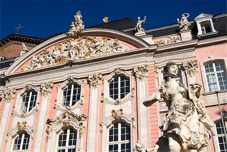 Electoral palace, Trier, Rhineland-Palatinate, Germany, Europe Foto de stock - Direito Controlado, Número: 841-05960334