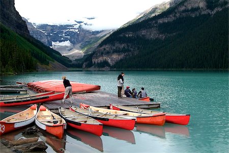 Lake Louise, Banff National Park, UNESCO World Heritage Site, Alberta, Rocky Mountains, Canada, North America Stock Photo - Rights-Managed, Code: 841-05960399
