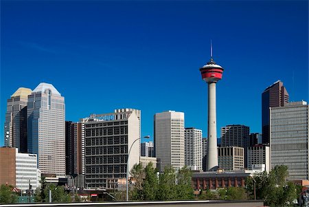 City skyline and Calgary Tower, Calgary, Alberta, Canada, North America Stock Photo - Rights-Managed, Code: 841-05960414