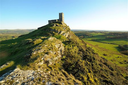 St. Michael de Rupe church, Brent Tor, Dartmoor, Devon, England, United Kingdom, Europe Stock Photo - Rights-Managed, Code: 841-05960449