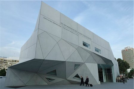 New wing of Tel Aviv Museum of Art, Tel Aviv, Israel, Middle East Fotografie stock - Rights-Managed, Codice: 841-05960589