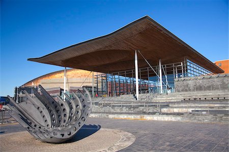 simsearch:841-05960648,k - The Senedd (Welsh National Assembly Building), Cardiff Bay, Cardiff, South Wales, Wales, United Kingdom, Europe Fotografie stock - Rights-Managed, Codice: 841-05960599