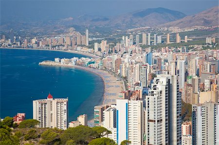 Benidorm, Alicante Province, Spain, Mediterranean, Europe Stock Photo - Rights-Managed, Code: 841-05960632