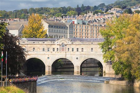 Pulteney Brücke am Fluss Avon, Bath, UNESCO World Heritage Site, Somerset, England, Vereinigtes Königreich, Europa Stockbilder - Lizenzpflichtiges, Bildnummer: 841-05960695